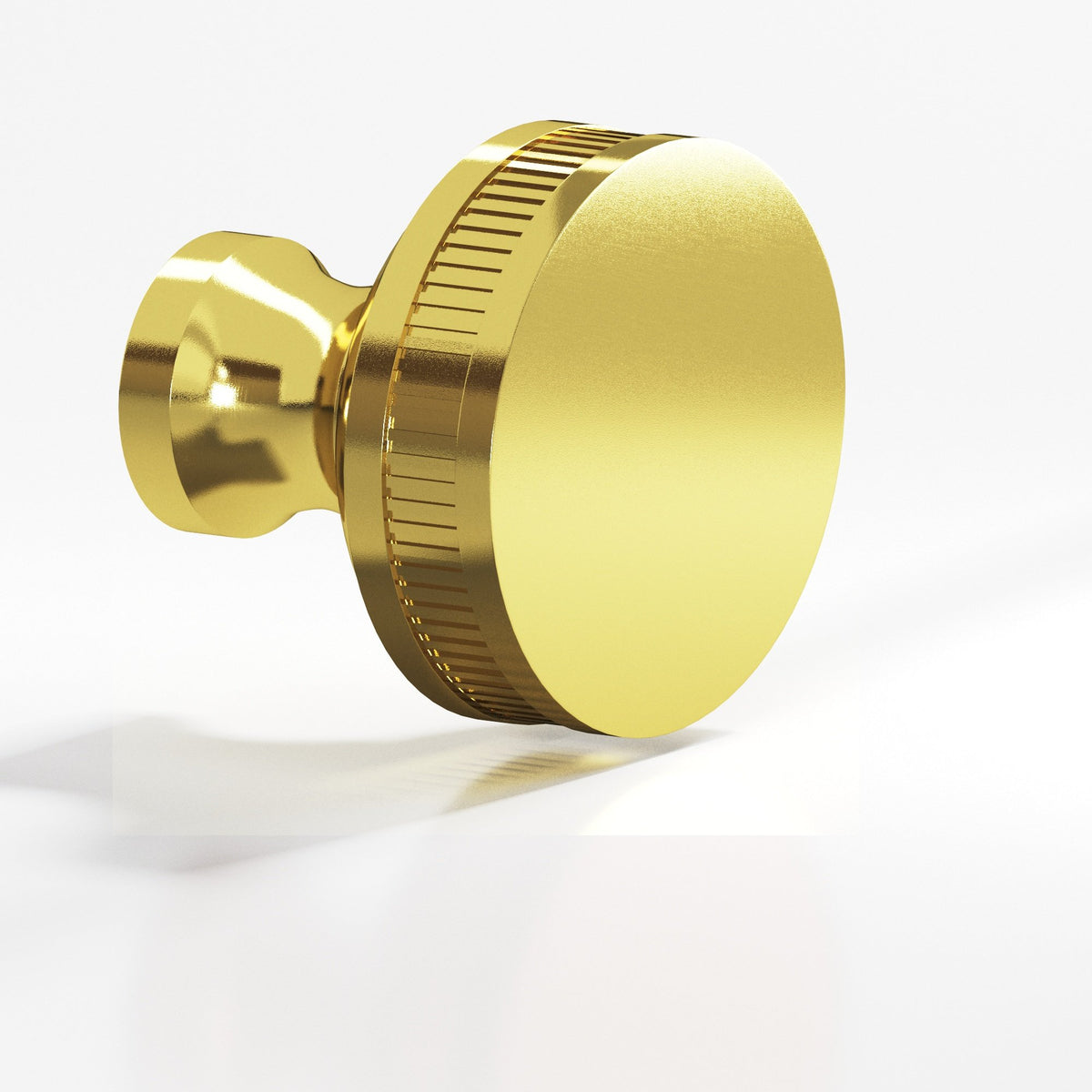 Colonial Bronze 584 Coined Sandwich Knob, 1-1/4 in Diameter - French Gold