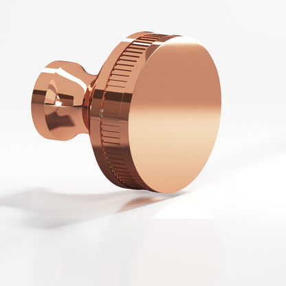 Colonial Bronze 585BB Coined Sandwich Back-to-Back Shower Door Knob Kit, 1-1/2 in Diameter - Polished Copper