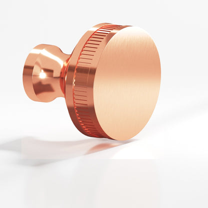 Colonial Bronze 584BB Coined Sandwich Back-to-Back Shower Door Knob Kit, 1-1/4 in Diameter - Satin Copper