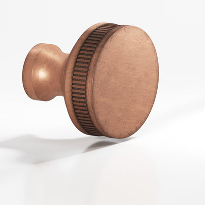 Colonial Bronze 584BB Coined Sandwich Back-to-Back Shower Door Knob Kit, 1-1/4 in Diameter - Distressed Antique Copper