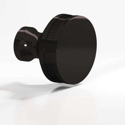 Colonial Bronze 585BB Coined Sandwich Back-to-Back Shower Door Knob Kit, 1-1/2 in Diameter - Satin Black