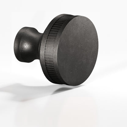 Colonial Bronze 585BB Coined Sandwich Back-to-Back Shower Door Knob Kit, 1-1/2 in Diameter - Distressed Satin Black