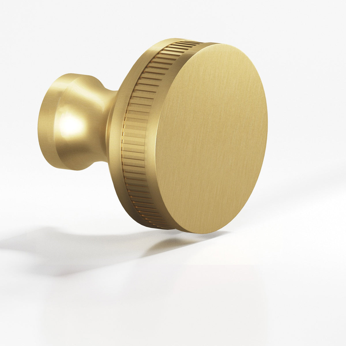 Colonial Bronze 585BB Coined Sandwich Back-to-Back Shower Door Knob Kit, 1-1/2 in Diameter - Satin Brass