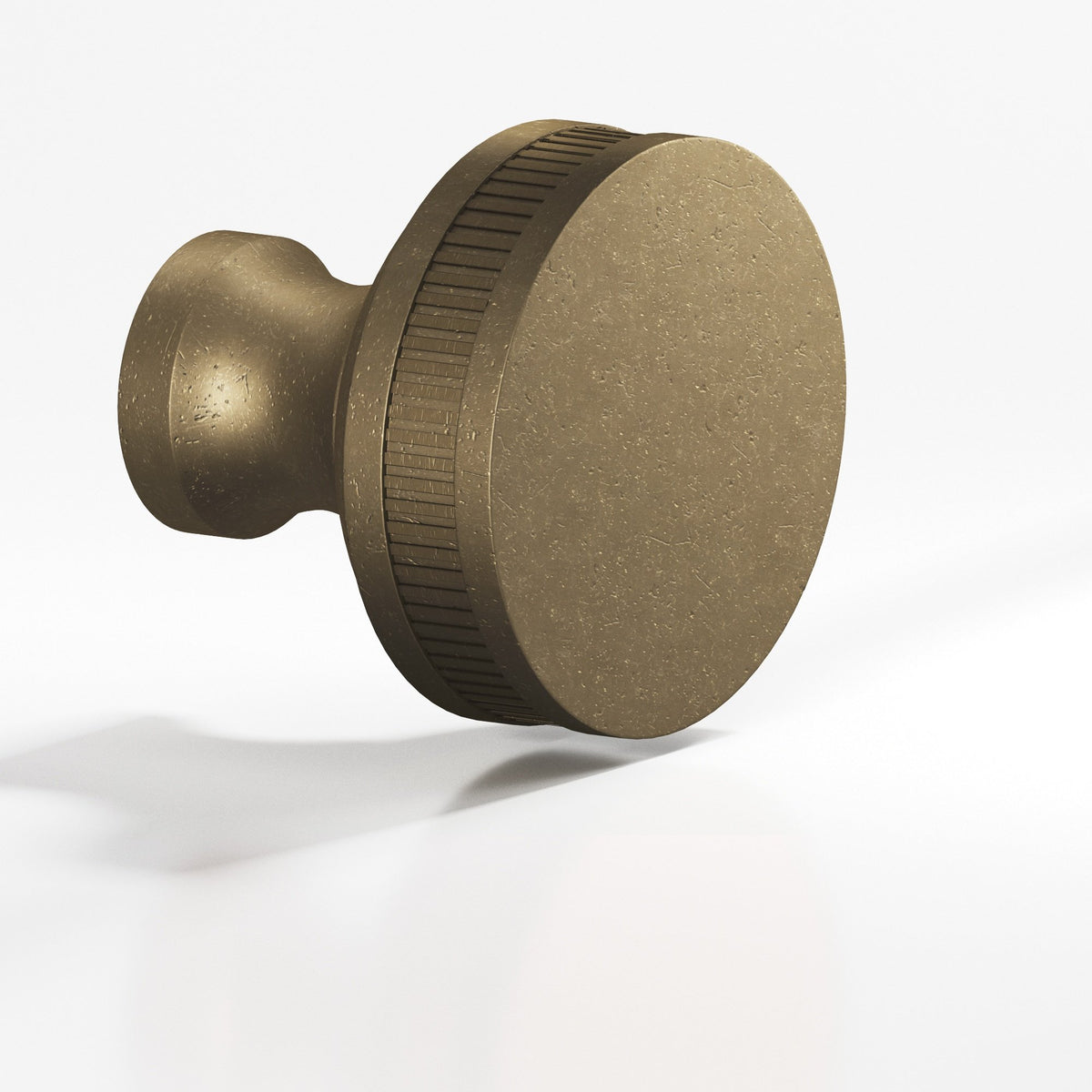 Colonial Bronze 583 Coined Sandwich Knob, 1 in Diameter - Distressed Oil Rubbed Bronze