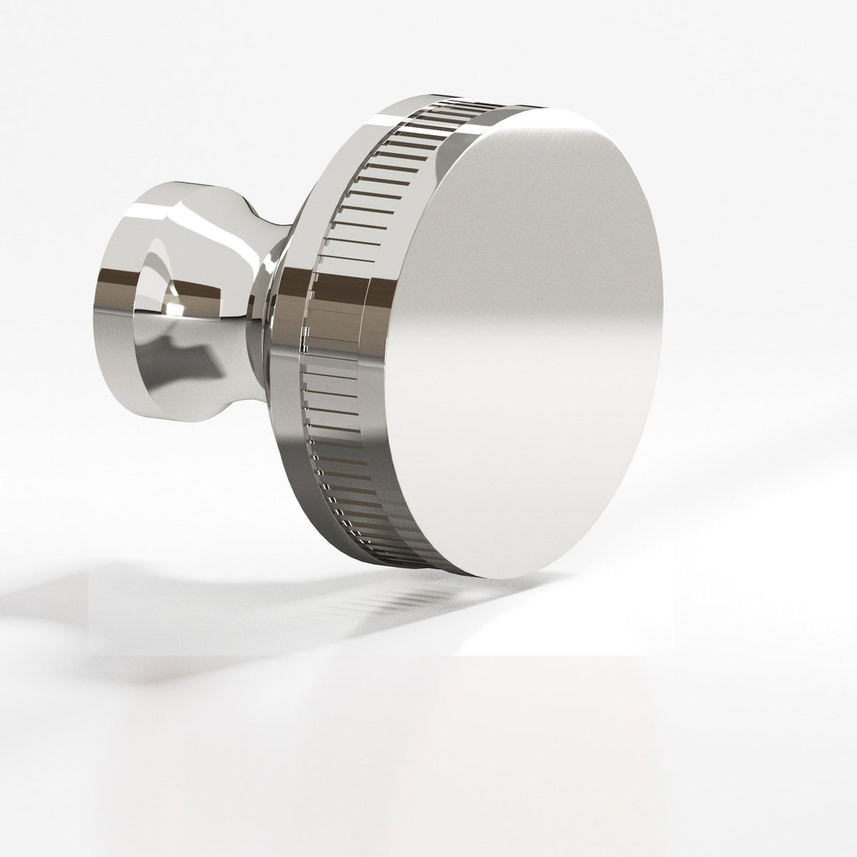 Colonial Bronze 585BB Coined Sandwich Back-to-Back Shower Door Knob Kit, 1-1/2 in Diameter - Polished Nickel
