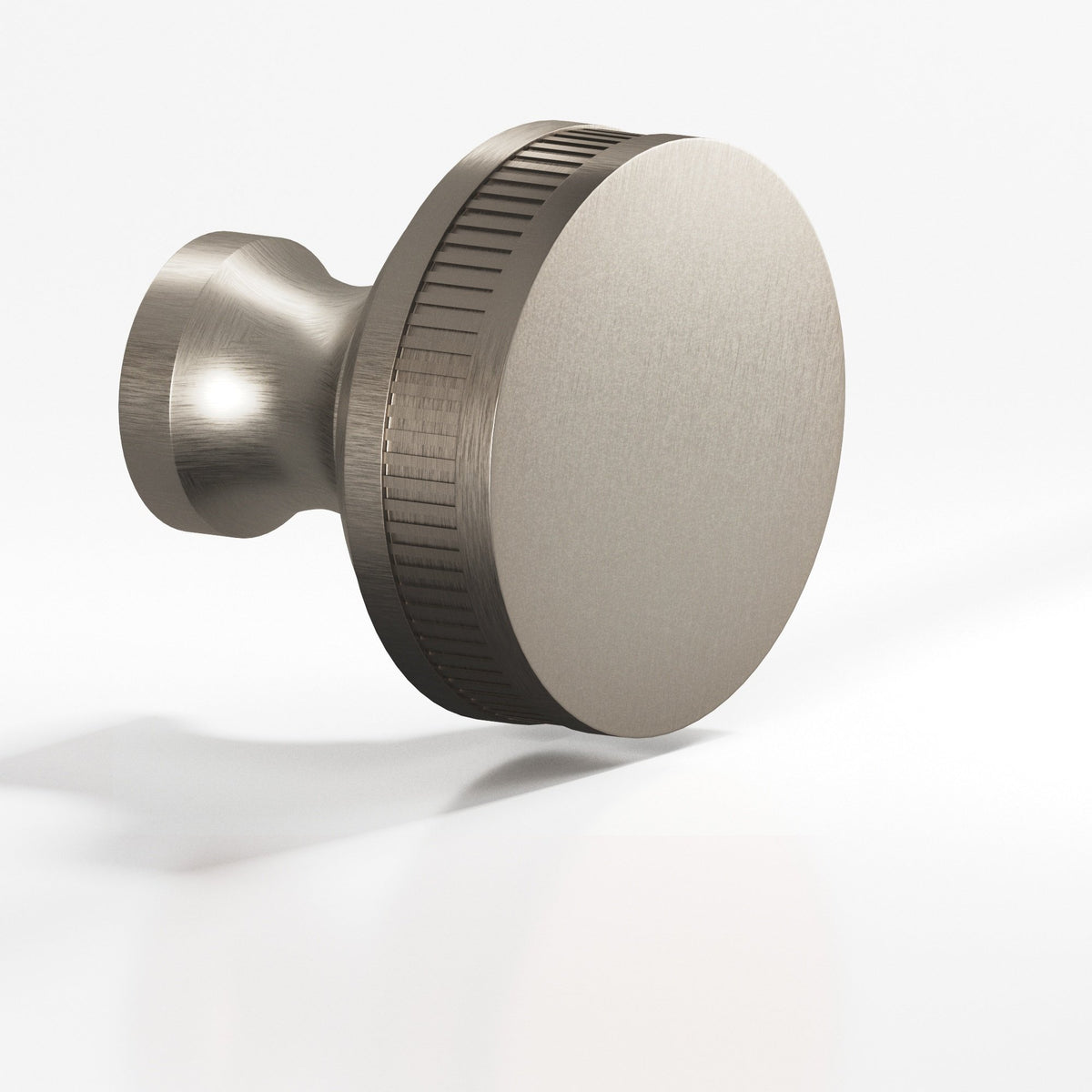 Colonial Bronze 583 Coined Sandwich Knob, 1 in Diameter - Matte Pewter