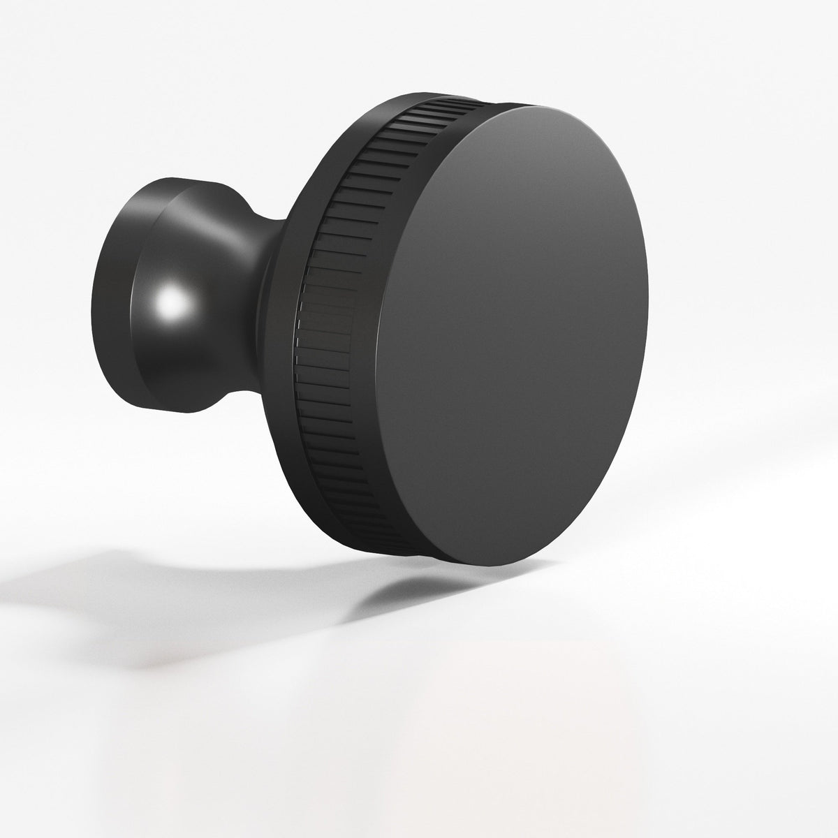 Colonial Bronze 583 Coined Sandwich Knob, 1 in Diameter - Matte Graphite
