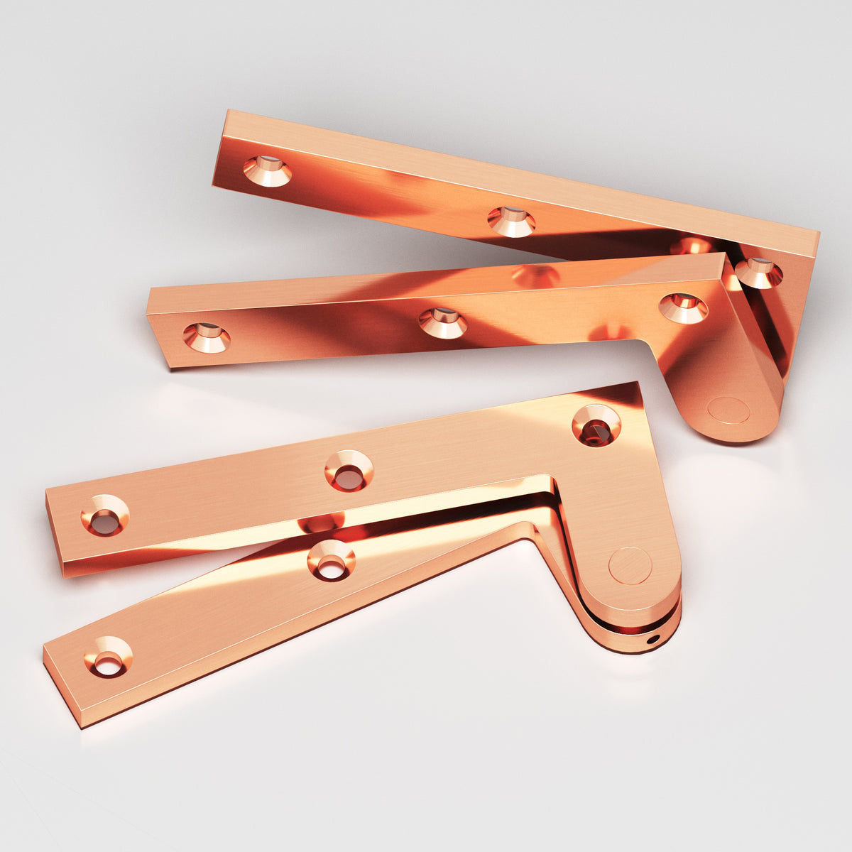 Colonial Bronze 5FH Removable Flat-Head Pin Pivot Hinge, 4-3/8 in (Pair) - Satin Copper