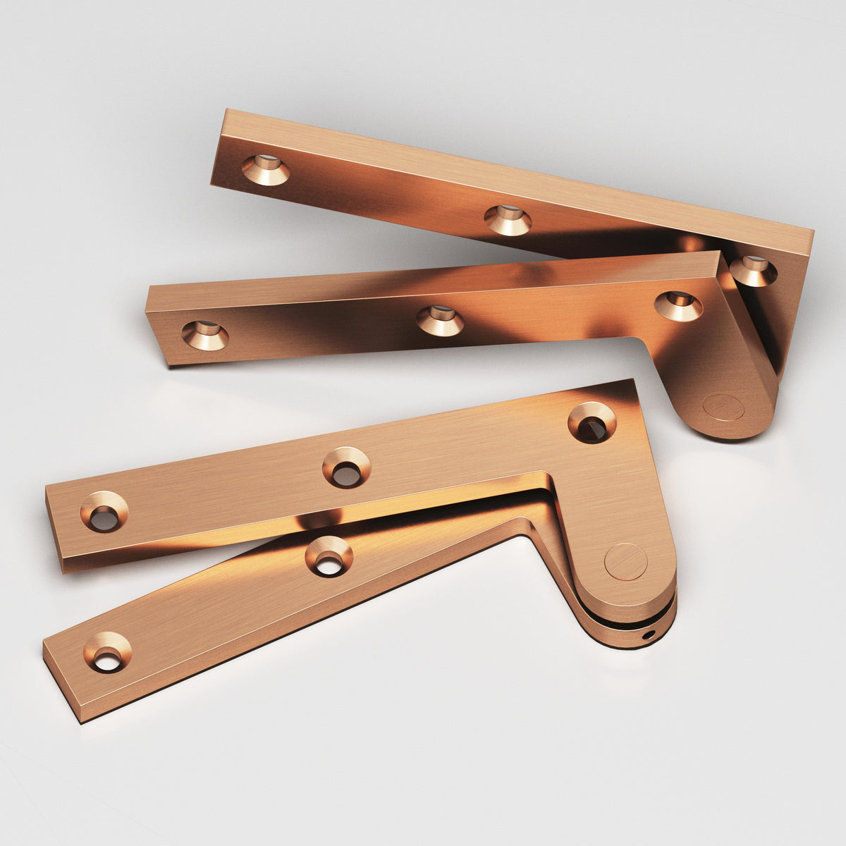 Colonial Bronze 5FH Removable Flat-Head Pin Pivot Hinge, 4-3/8 in (Pair) - Satin Bronze