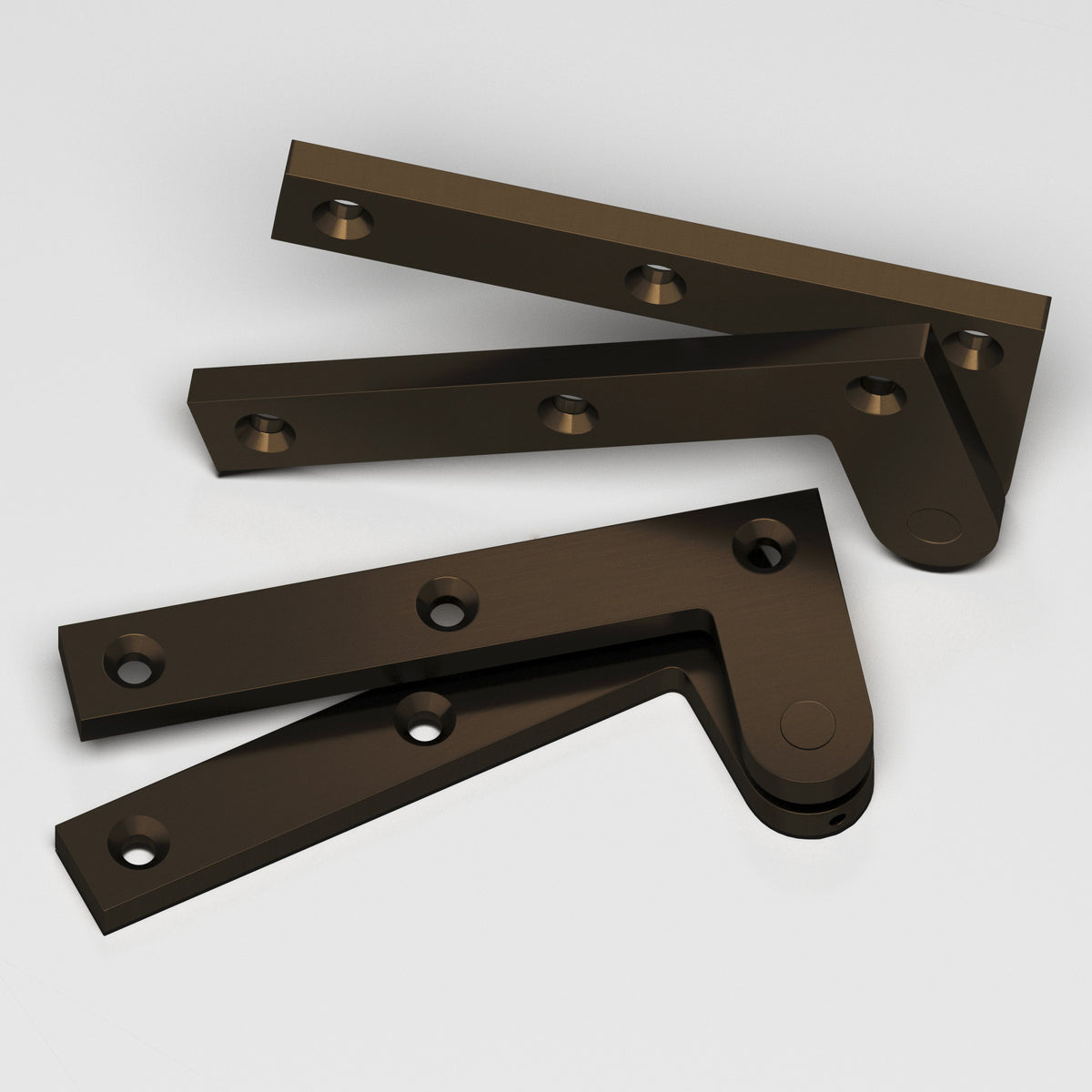 Colonial Bronze 5FH Removable Flat-Head Pin Pivot Hinge, 4-3/8 in (Pair) - Oil Rubbed Bronze