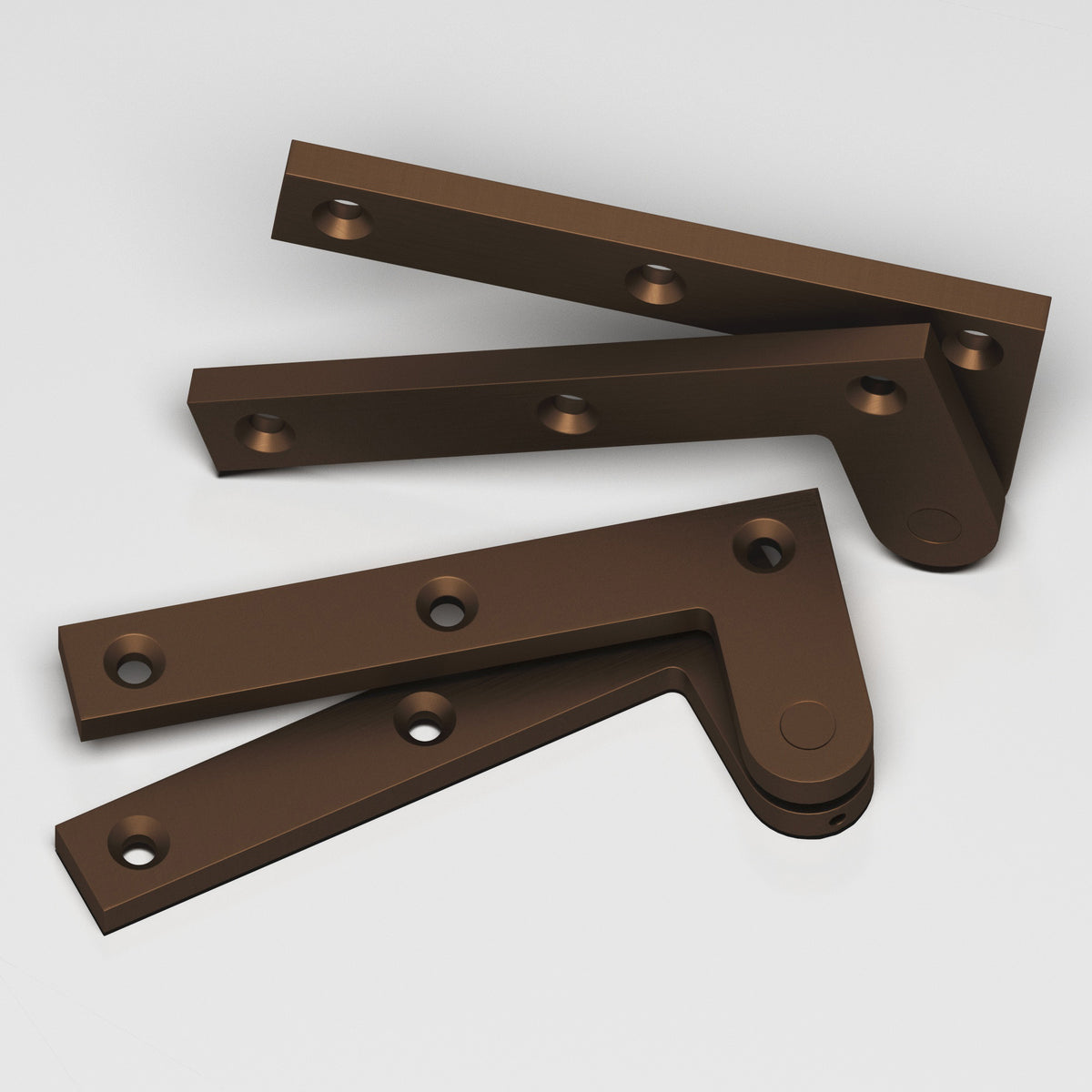 Colonial Bronze 5FH Removable Flat-Head Pin Pivot Hinge, 4-3/8 in (Pair) - Matte Oil Rubbed Bronze