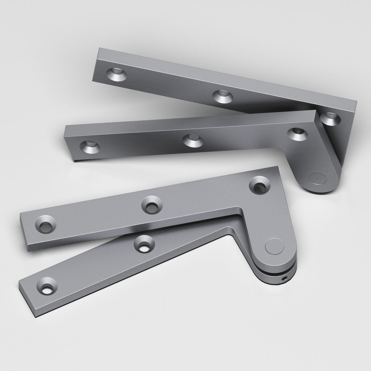 Colonial Bronze 5FH Removable Flat-Head Pin Pivot Hinge, 4-3/8 in (Pair) - Matte Satin Chrome
