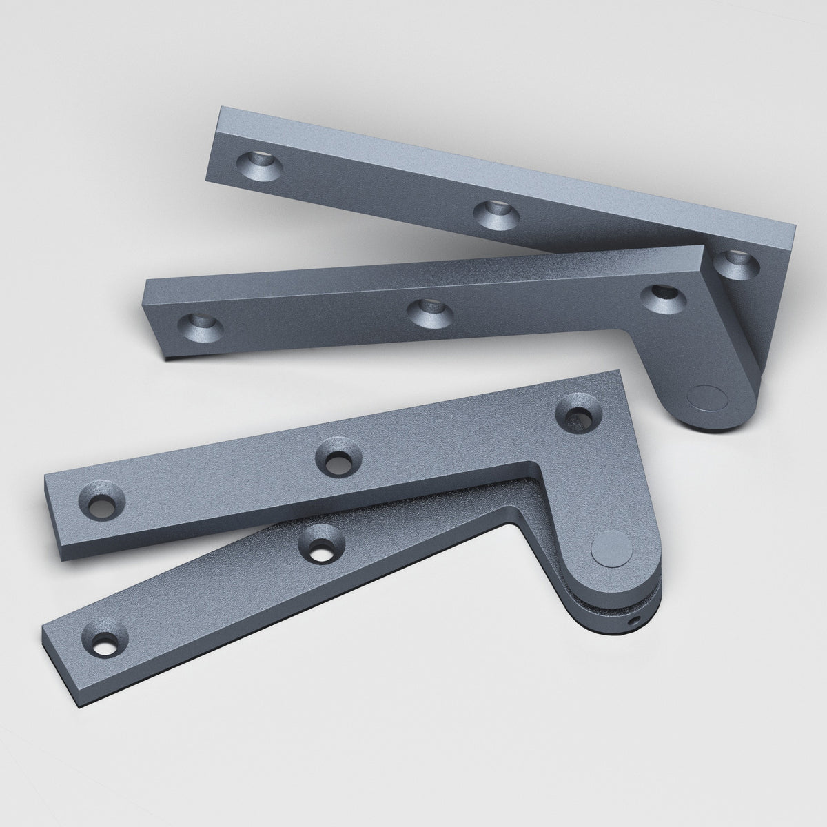 Colonial Bronze 5FH Removable Flat-Head Pin Pivot Hinge, 4-3/8 in (Pair) - Frost Chrome™