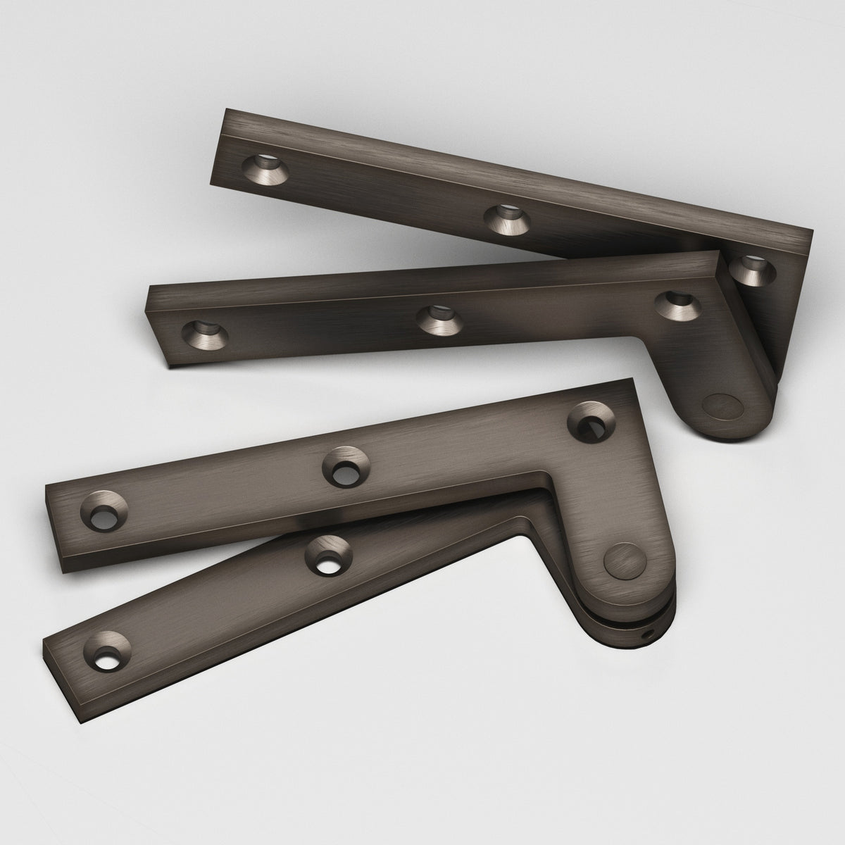 Colonial Bronze 5FH Removable Flat-Head Pin Pivot Hinge, 4-3/8 in (Pair) - Pewter