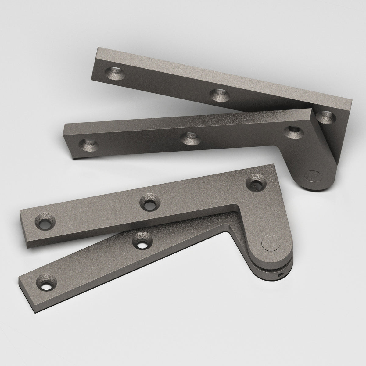 Colonial Bronze 5FH Removable Flat-Head Pin Pivot Hinge, 4-3/8 in (Pair) - Frost Nickel™