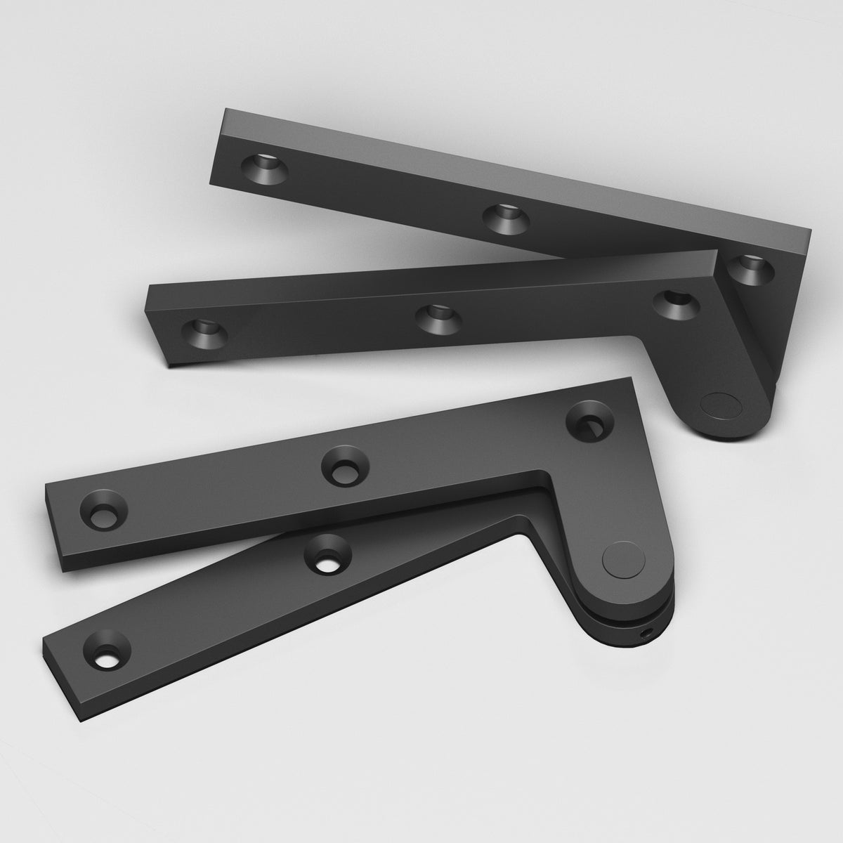 Colonial Bronze 5FH Removable Flat-Head Pin Pivot Hinge, 4-3/8 in (Pair) - Matte Graphite
