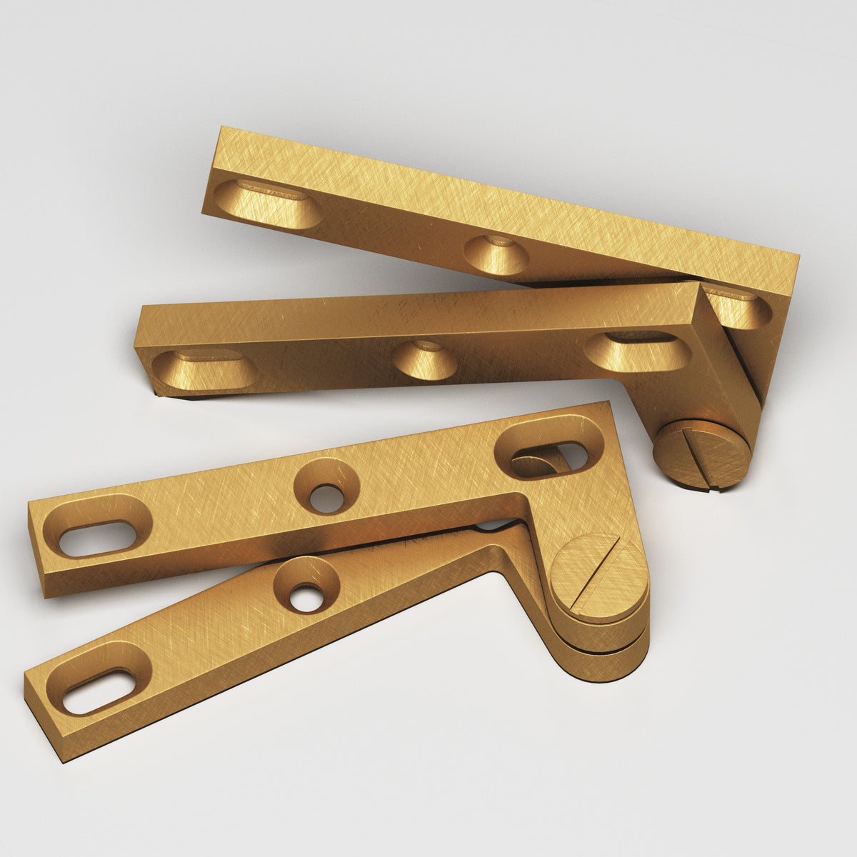 Colonial Bronze 6 Removable Screw Pivot Hinge, 4-3/8 in (Pair) - Weathered Brass