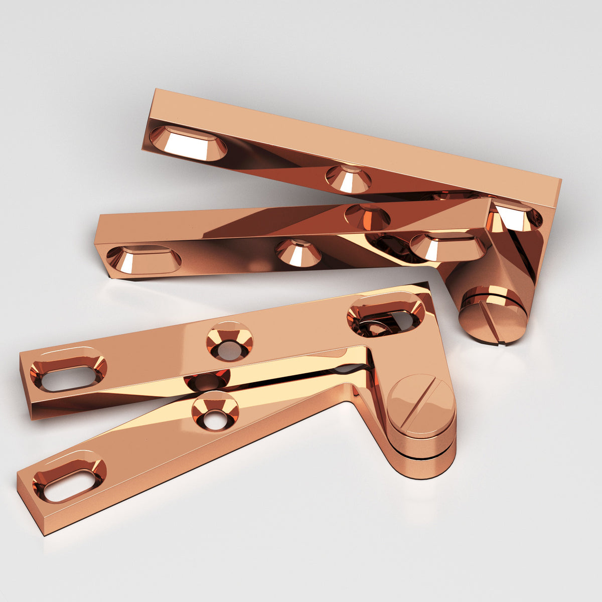 Colonial Bronze 6 Removable Screw Pivot Hinge, 4-3/8 in (Pair) - Polished Copper