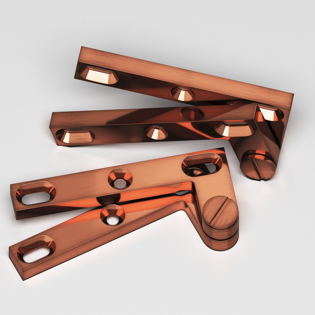 Colonial Bronze 6 Removable Screw Pivot Hinge, 4-3/8 in (Pair) - Antique Copper