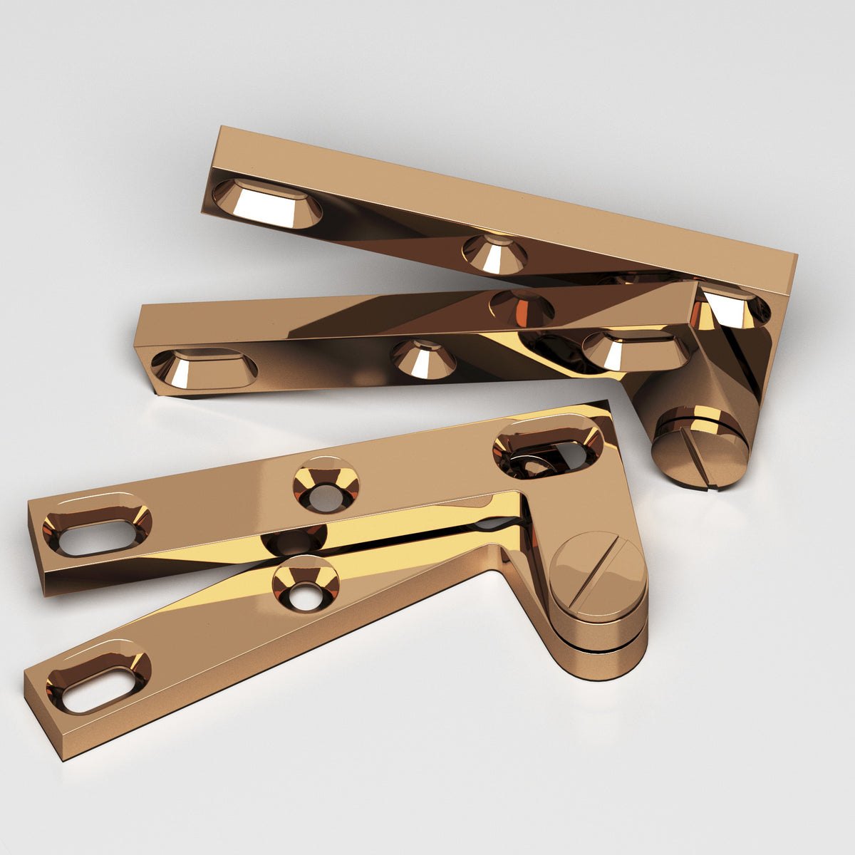 Colonial Bronze 6 Removable Screw Pivot Hinge, 4-3/8 in (Pair) - Polished Bronze