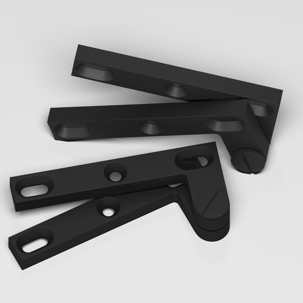 Colonial Bronze 6 Removable Screw Pivot Hinge, 4-3/8 in (Pair) - Matte Satin Black