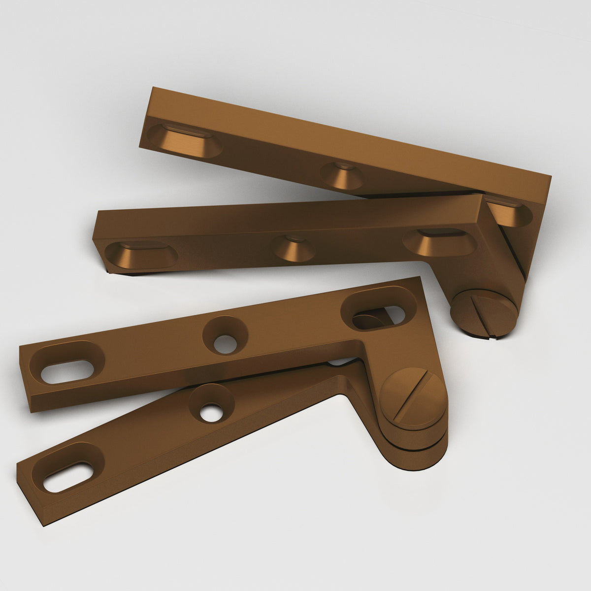 Colonial Bronze 6 Removable Screw Pivot Hinge, 4-3/8 in (Pair) - Matte Light Statuary Bronze