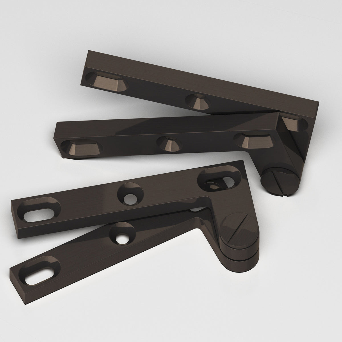 Colonial Bronze 6 Removable Screw Pivot Hinge, 4-3/8 in (Pair) - Dark Statuary Bronze