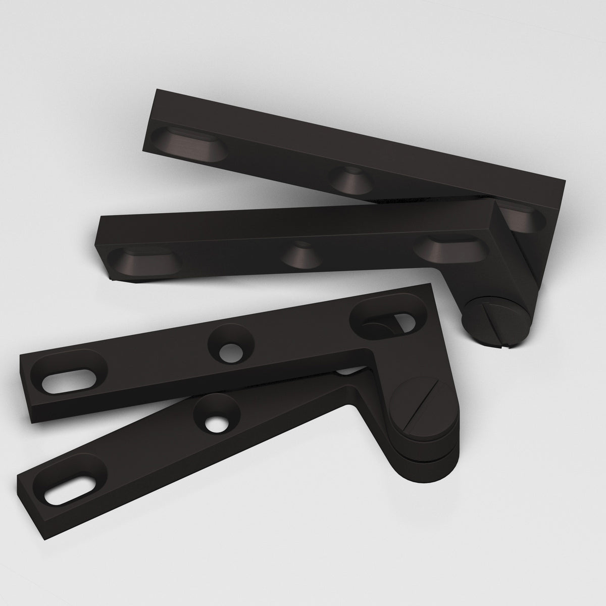 Colonial Bronze 6 Removable Screw Pivot Hinge, 4-3/8 in (Pair) - Matte Dark Statuary Bronze