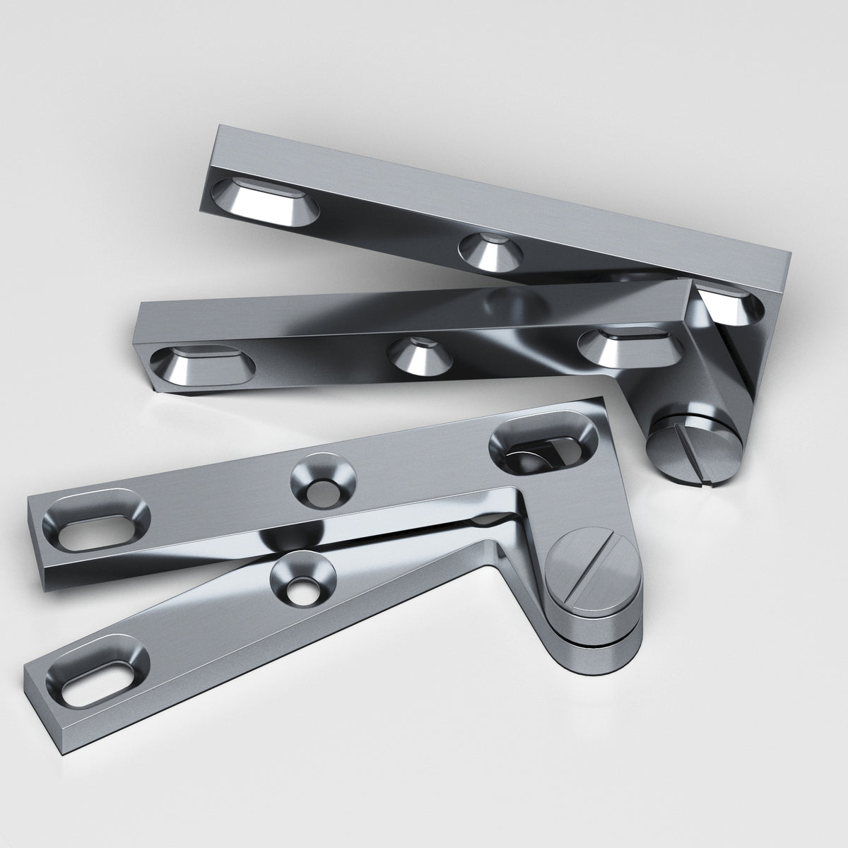 Colonial Bronze 6 Removable Screw Pivot Hinge, 4-3/8 in (Pair) - Satin Chrome