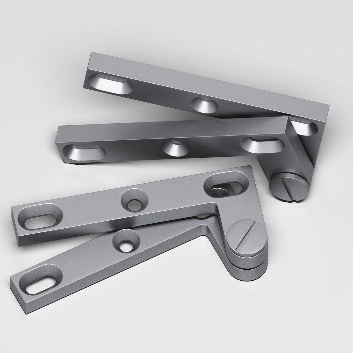 Colonial Bronze 6 Removable Screw Pivot Hinge, 4-3/8 in (Pair) - Matte Satin Chrome