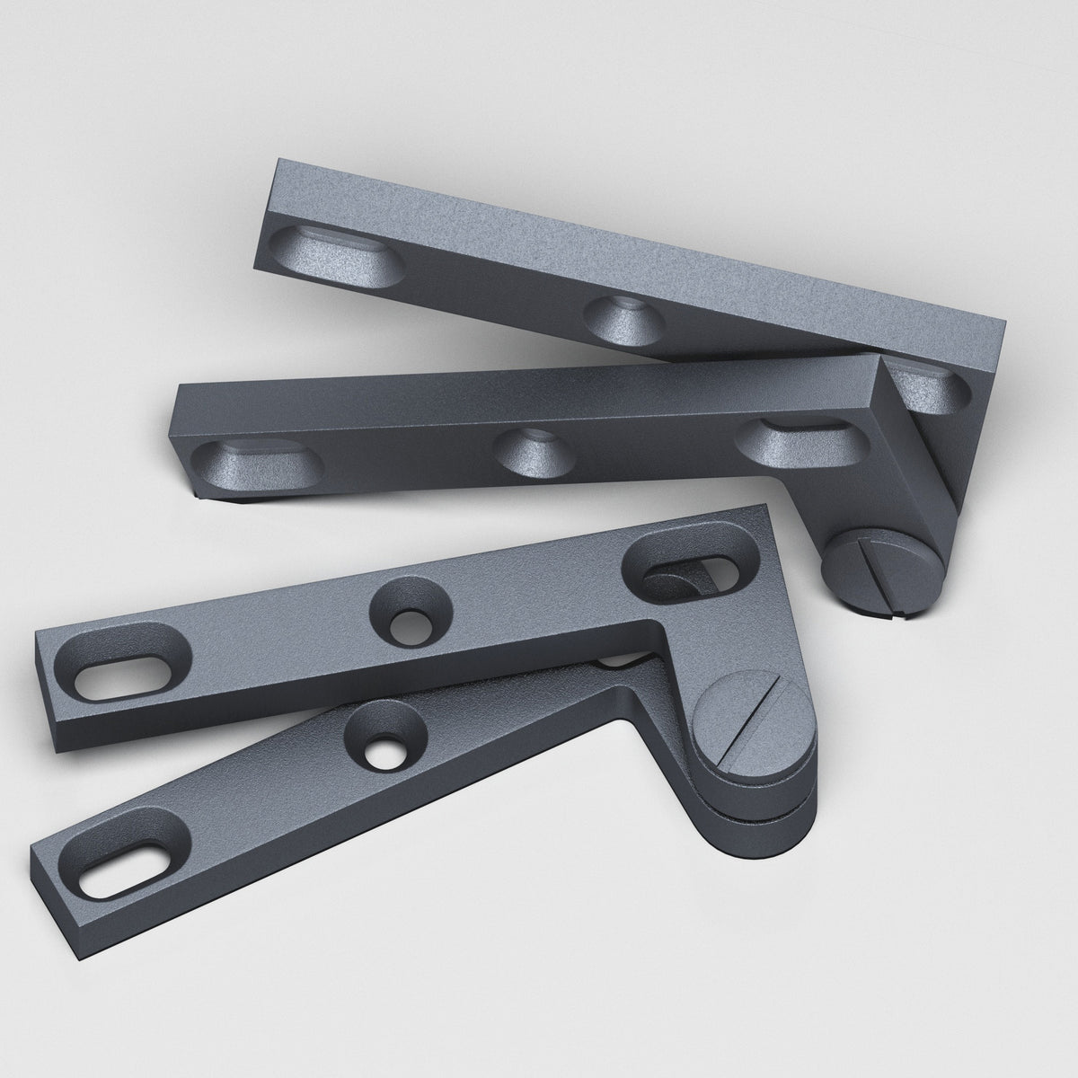 Colonial Bronze 6 Removable Screw Pivot Hinge, 4-3/8 in (Pair) - Frost Chrome™