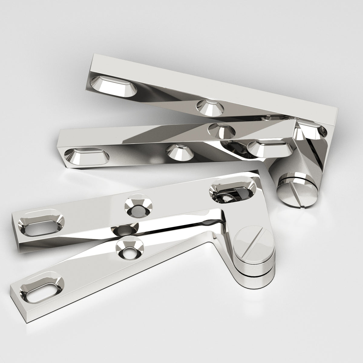 Colonial Bronze 6 Removable Screw Pivot Hinge, 4-3/8 in (Pair) - Polished Nickel