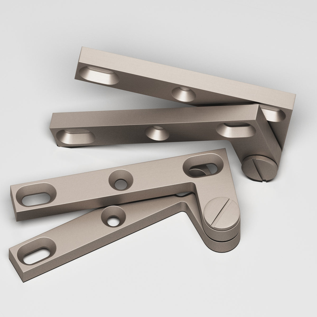 Colonial Bronze 6 Removable Screw Pivot Hinge, 4-3/8 in (Pair) - Matte Satin Nickel