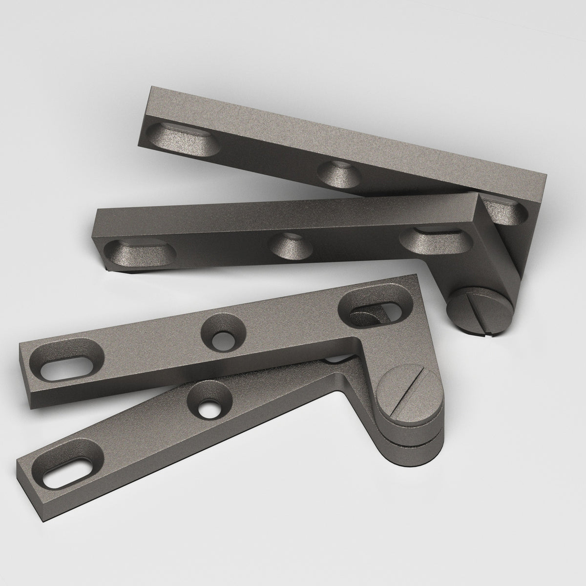 Colonial Bronze 6 Removable Screw Pivot Hinge, 4-3/8 in (Pair) - Frost Nickel™