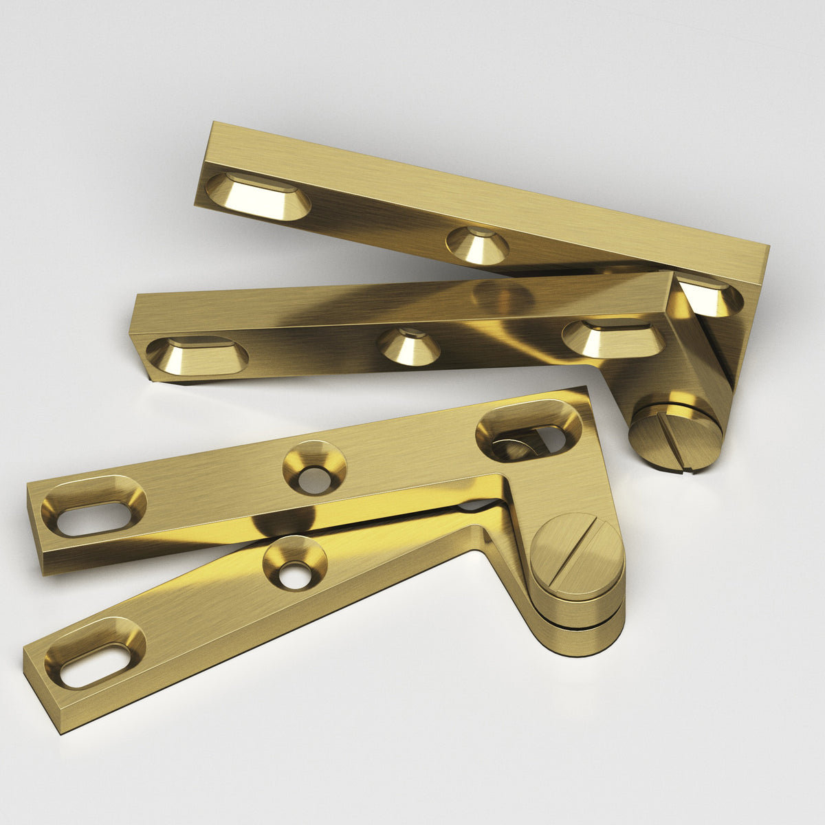 Colonial Bronze 6 Removable Screw Pivot Hinge, 4-3/8 in (Pair) - Antique Brass