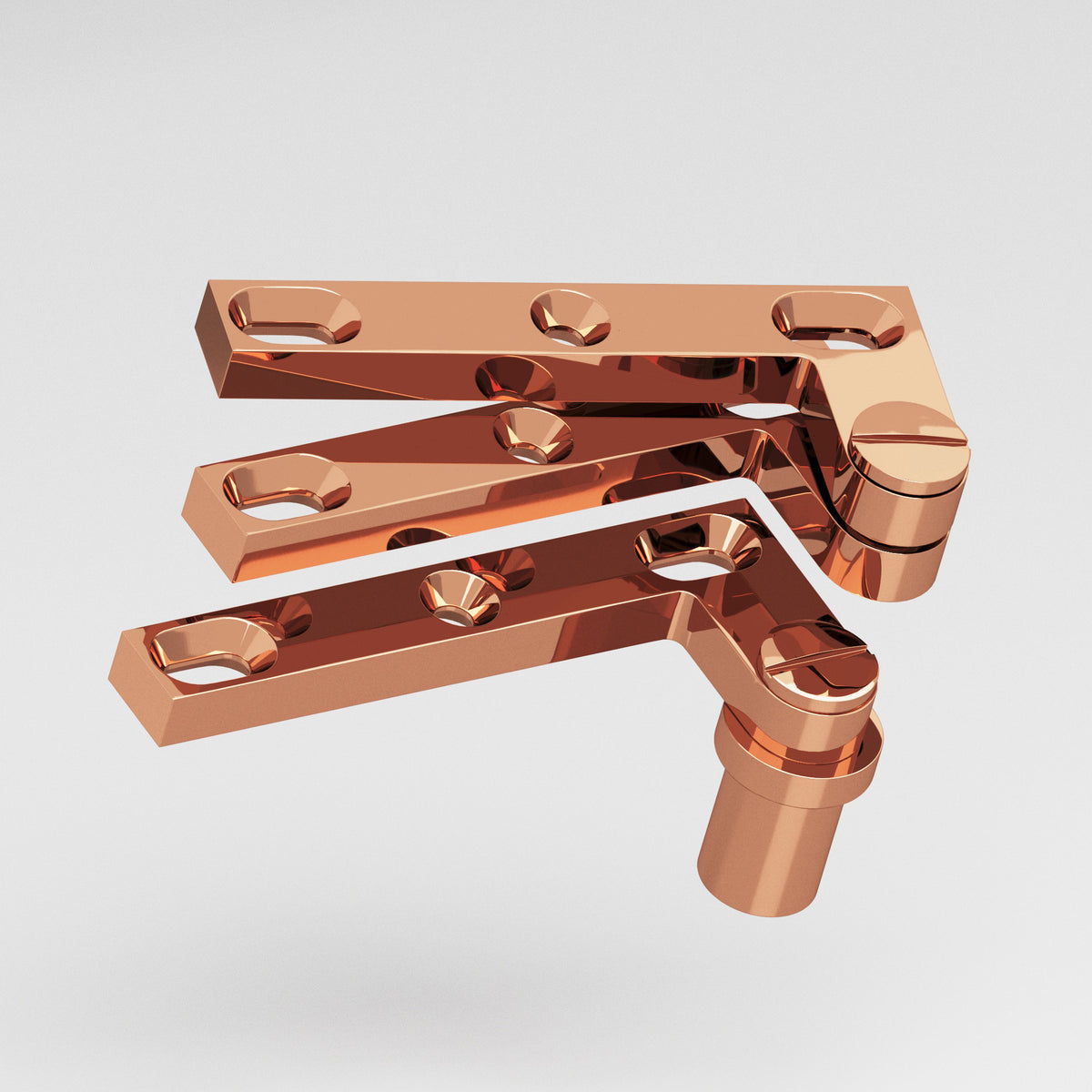 Colonial Bronze 6B Removable Screw Pivot Hinge for #8 Pivot Base (Pair) - Polished Copper