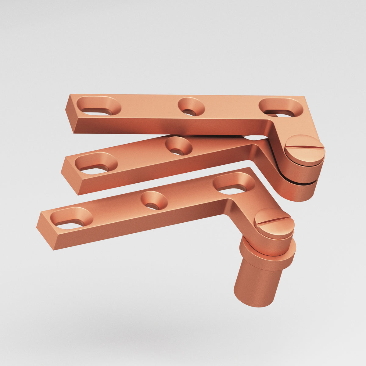 Colonial Bronze 6B Removable Screw Pivot Hinge for #8 Pivot Base (Pair) - Matte Satin Copper