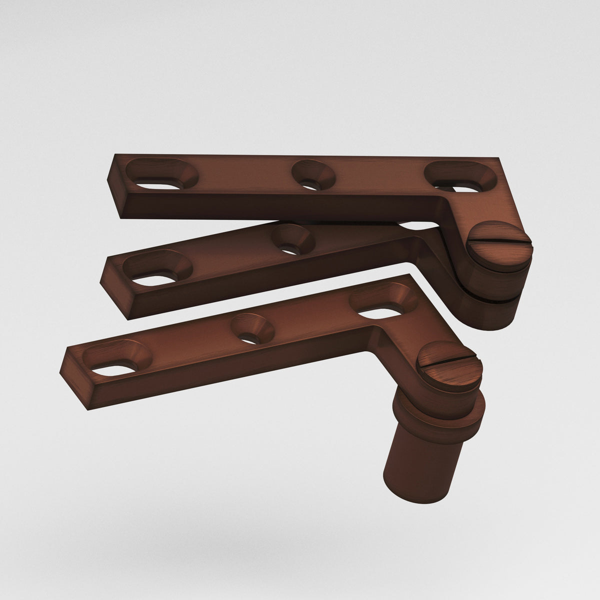 Colonial Bronze 6B Removable Screw Pivot Hinge for #8 Pivot Base (Pair) - Matte Antique Copper