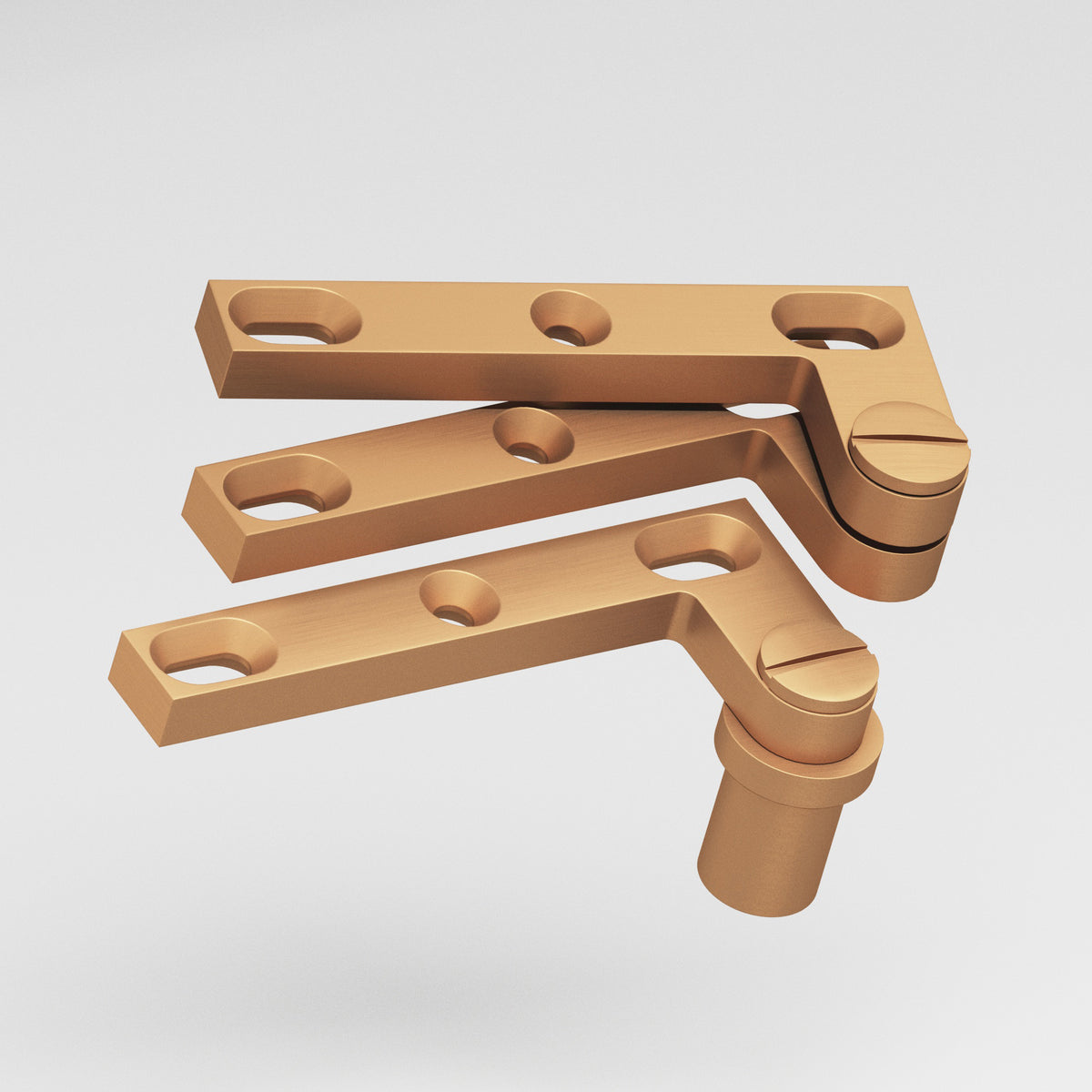Colonial Bronze 6B Removable Screw Pivot Hinge for #8 Pivot Base (Pair) - Matte Satin Bronze