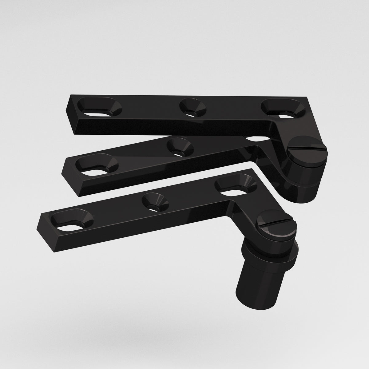 Colonial Bronze 6B Removable Screw Pivot Hinge for #8 Pivot Base (Pair) - Satin Black