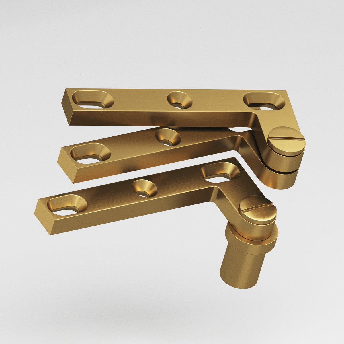 Colonial Bronze 6B Removable Screw Pivot Hinge for #8 Pivot Base (Pair) - Satin Brass