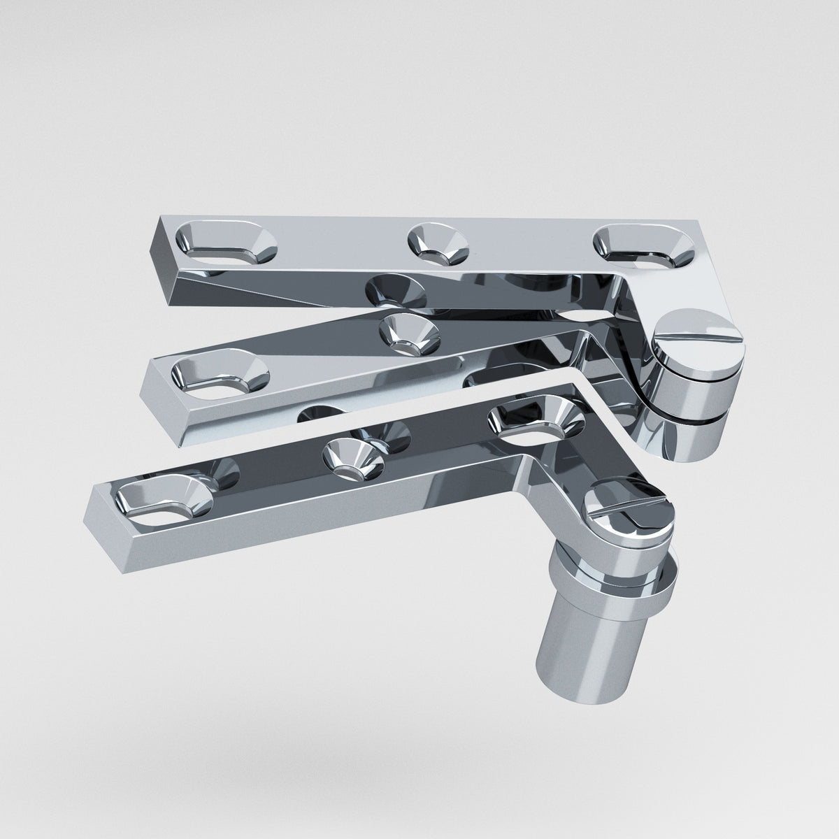 Colonial Bronze 6B Removable Screw Pivot Hinge for #8 Pivot Base (Pair) - Polished Chrome