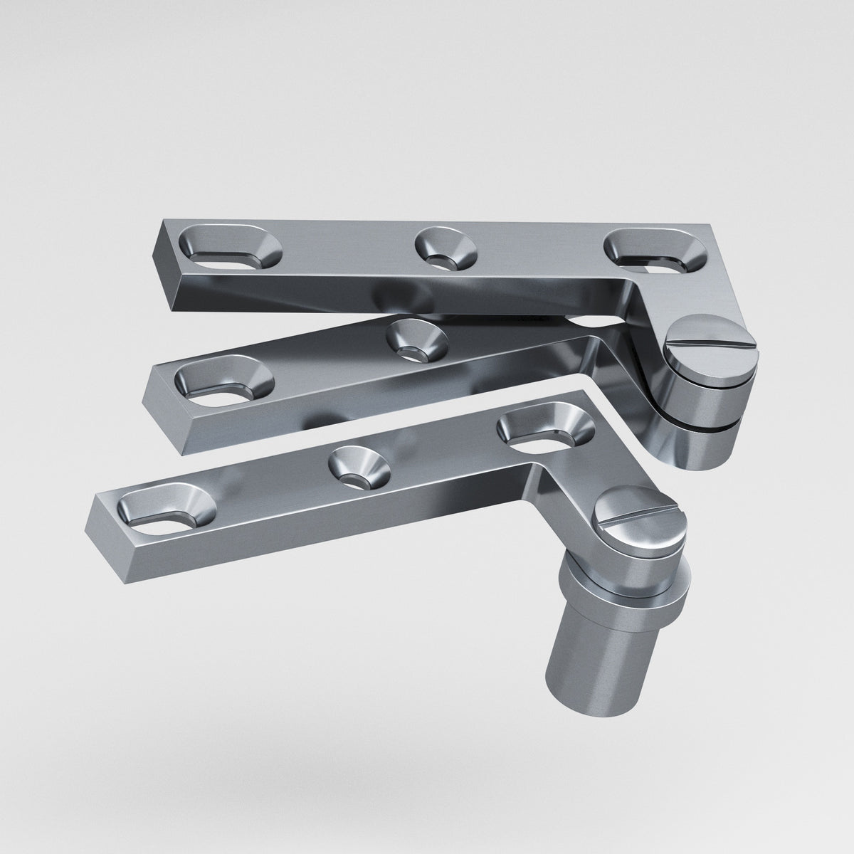 Colonial Bronze 6B Removable Screw Pivot Hinge for #8 Pivot Base (Pair) - Satin Chrome