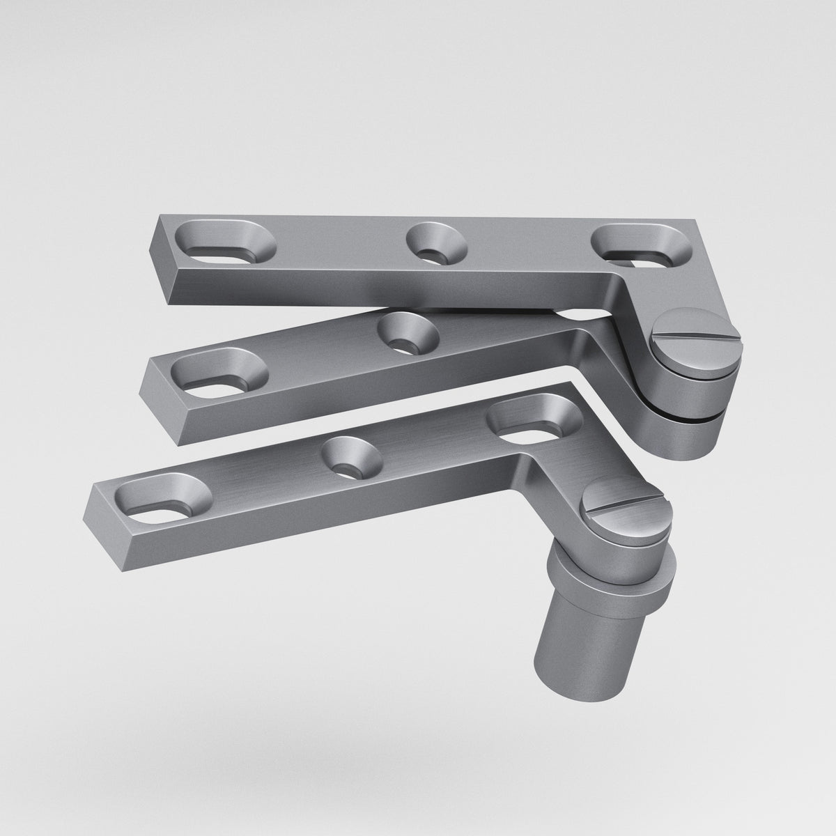 Colonial Bronze 6B Removable Screw Pivot Hinge for #8 Pivot Base (Pair) - Matte Satin Chrome