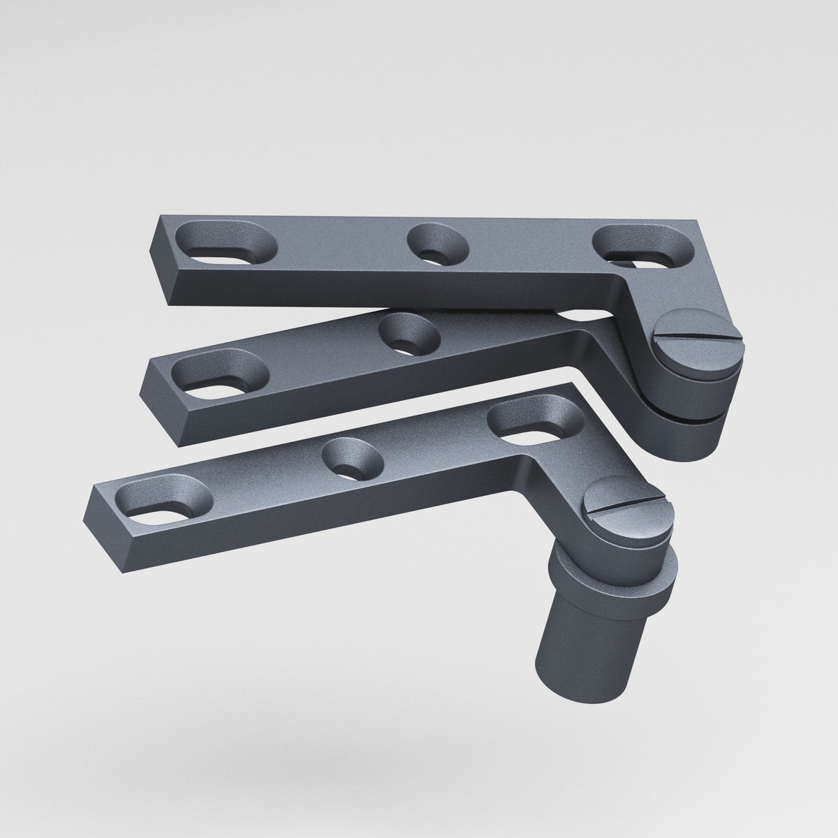 Colonial Bronze 6B Removable Screw Pivot Hinge for #8 Pivot Base (Pair) - Frost Chrome™