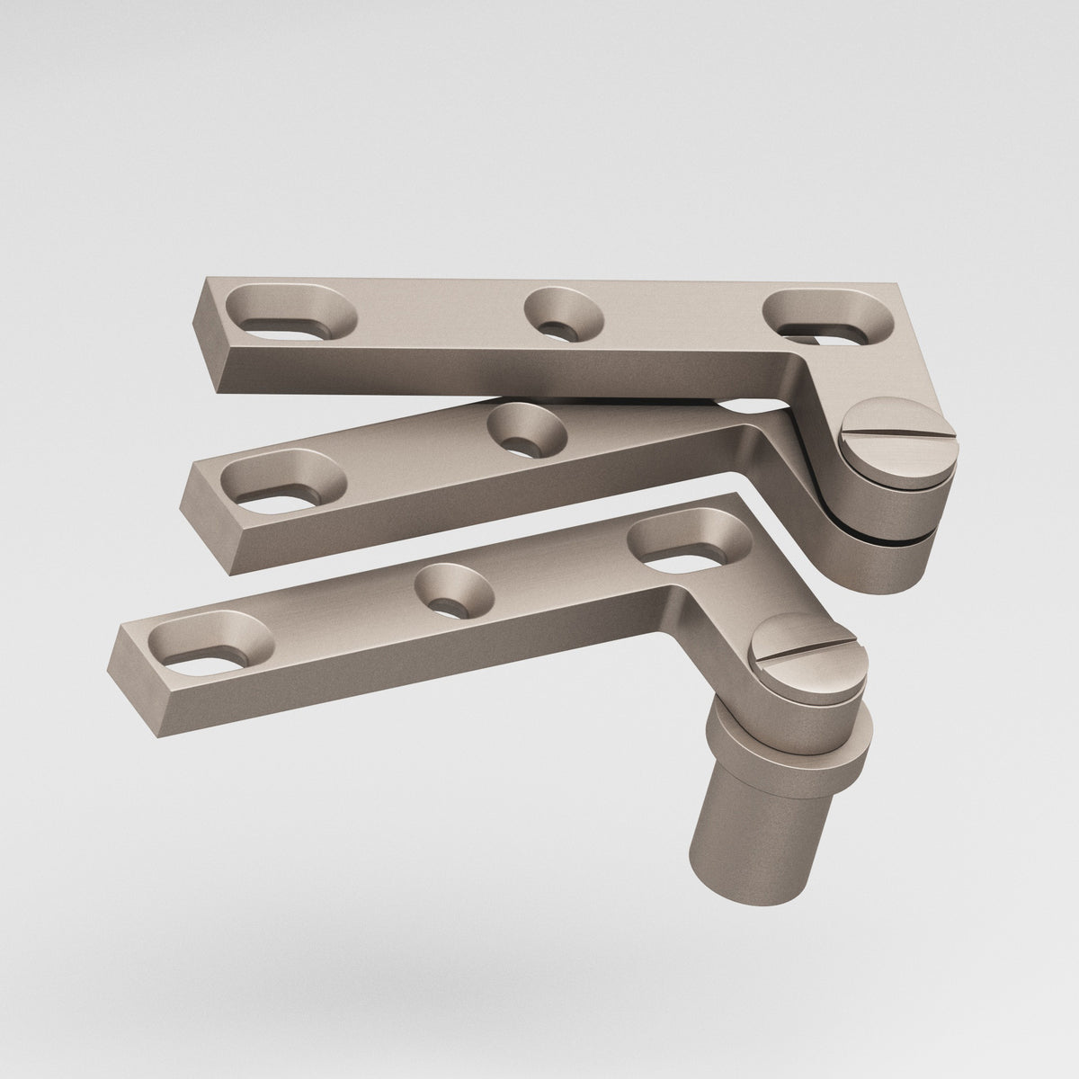 Colonial Bronze 6B Removable Screw Pivot Hinge for #8 Pivot Base (Pair) - Matte Satin Nickel