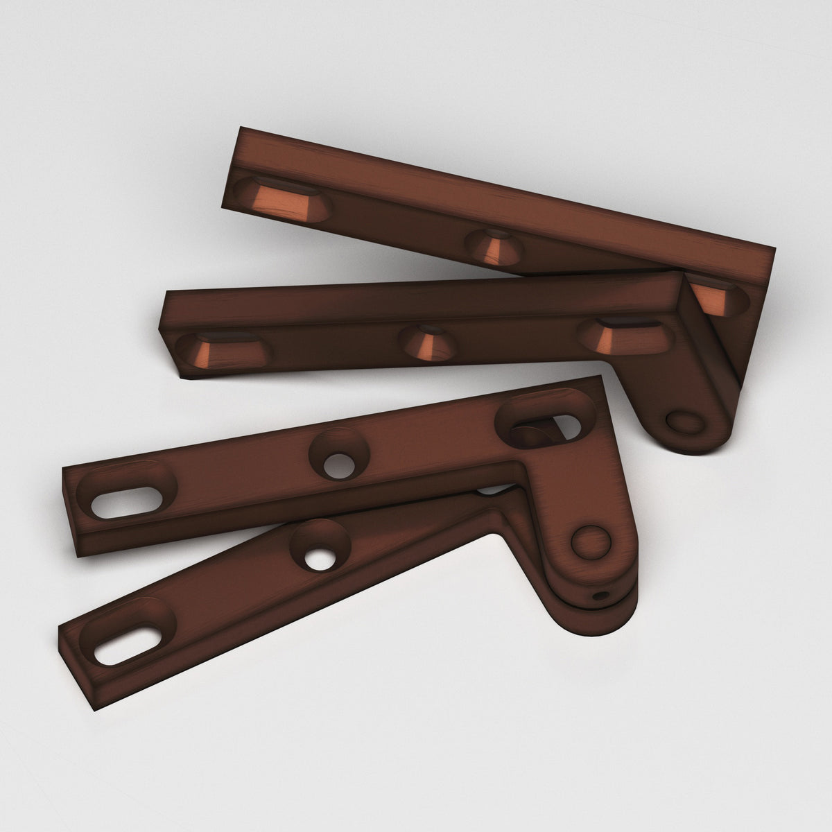 Colonial Bronze 6FH Removable Flat-Head Pin Pivot Hinge, 4-3/8 in (Pair) - Matte Antique Copper