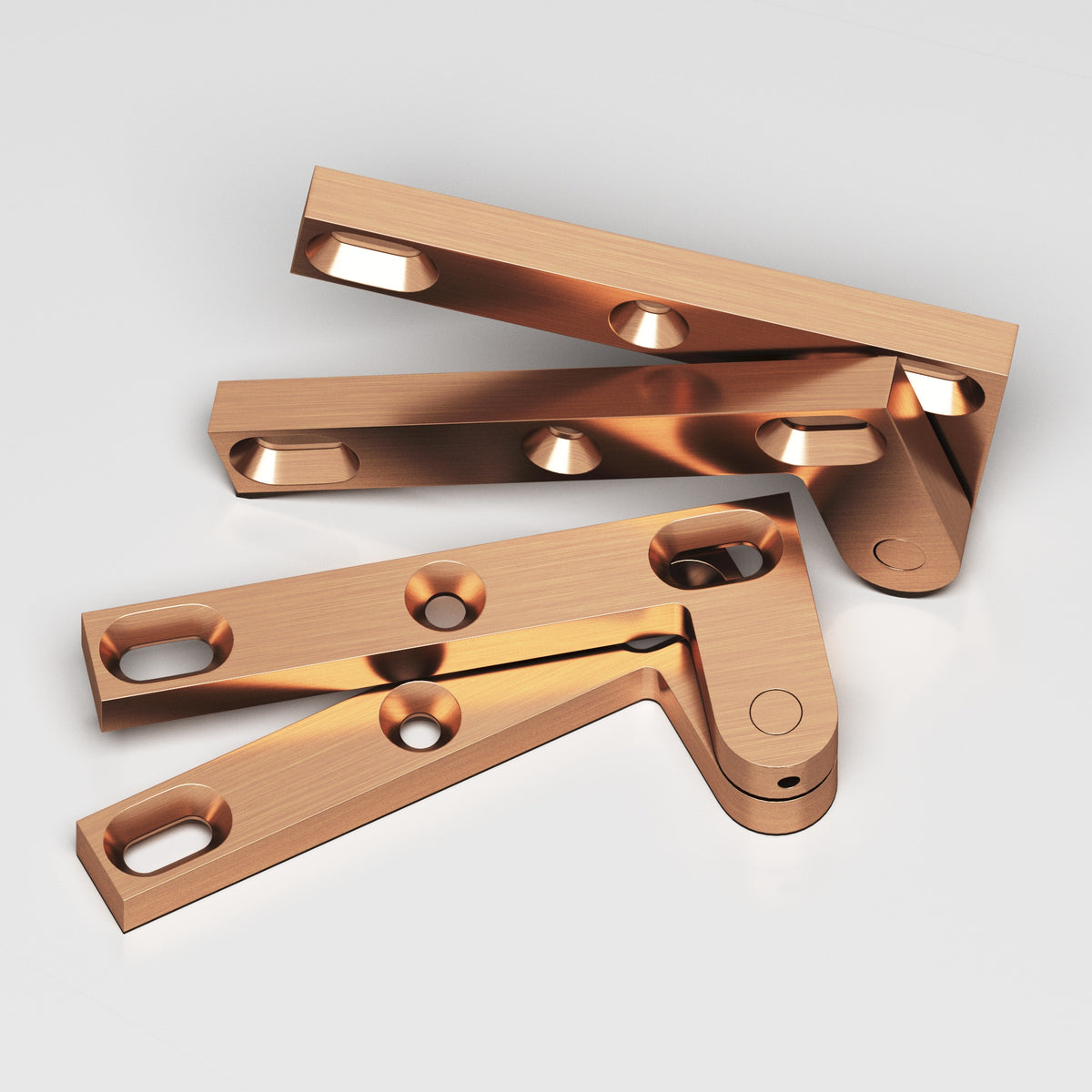 Colonial Bronze 6FH Removable Flat-Head Pin Pivot Hinge, 4-3/8 in (Pair) - Satin Bronze