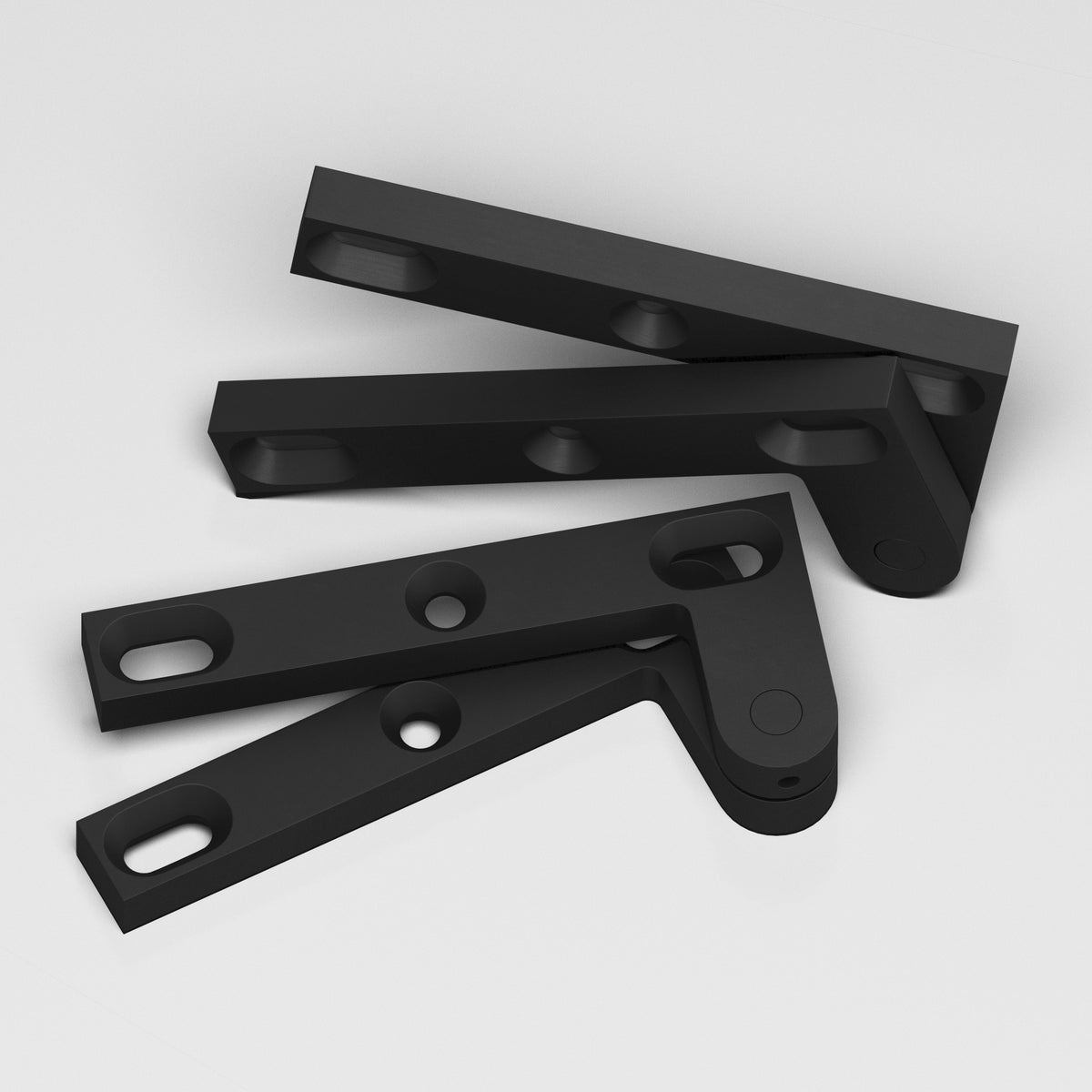 Colonial Bronze 6FH Removable Flat-Head Pin Pivot Hinge, 4-3/8 in (Pair) - Matte Satin Black