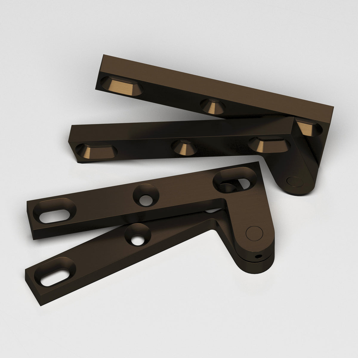 Colonial Bronze 6FH Removable Flat-Head Pin Pivot Hinge, 4-3/8 in (Pair) - Oil Rubbed Bronze